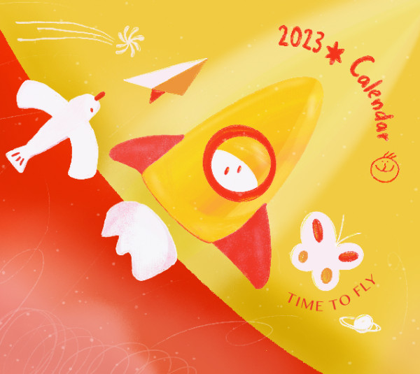 2023公益桌曆【企業燙金】免運費